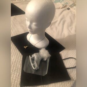 Silver Ice Skate Ornament with Necklace